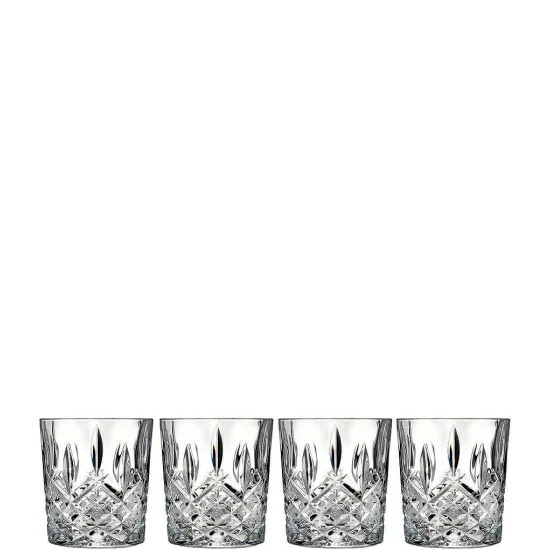 Best deal β¨ Marquis By Waterford Markham 4-Piece Traditional Crystal Double Old Fashioned Glass Set No Color π