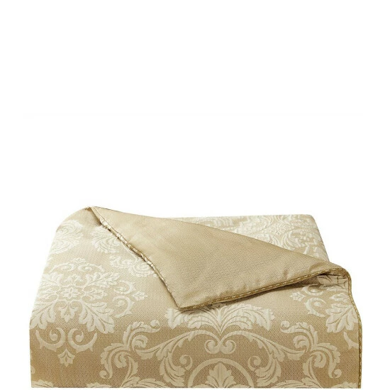 Flash Sale π Waterford Ruffino Collection Jacquard Medallion Reversible Comforter Set Gold β - Image 5