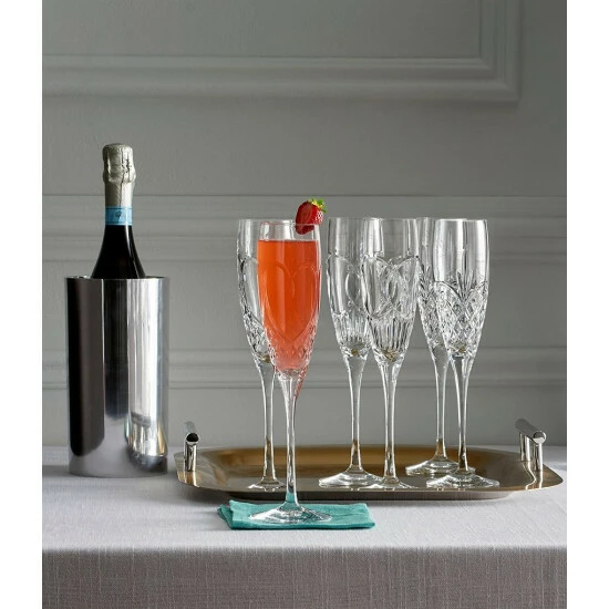 Best Sale π Waterford Love Forever Crystal Wedding Toast Flute Pair No Color π - Image 5