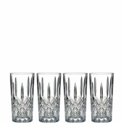 Coupon 🧨 Marquis By Waterford Markham 4-Piece Traditional Crystal Highball Glass Set No Color 👍