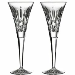 Outlet π Waterford Lismore Crystal Wedding Toast Flute Pair Clear π