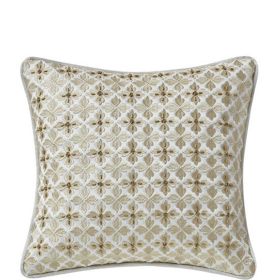 Flash Sale π Waterford Anora Embroidered & Beaded Square Pillow Ivory π
