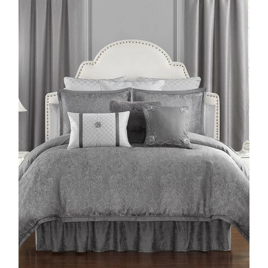 Brand new π Waterford Belissa Pieced Breakfast Pillow Grey π - Image 3