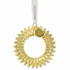 Buy 😍 Waterford 2022 Golden Wreath Ornament ❤️