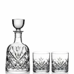 Best Pirce 🎉 Marquis By Waterford Crystal Patterson Decanter And Tumblers, 3-Piece Set ⌛
