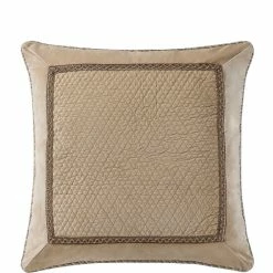 Outlet β Waterford Ansonia Quilted Velvet Euro Sham Ivory/gold π₯°