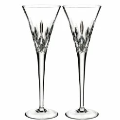 Wholesale ✨ Waterford Lismore Pops Crystal Toasting Flute Pair Clear 🎁