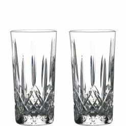 Promo ❤️ Waterford Crystal Lismore Journeys Gin Highball Glasses, Set Of 2 Clear 🌟