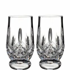 Brand new 🎉 Waterford Lismore Footed Crystal Tasting Tumbler Pair No Color 💯