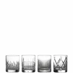 Deals 🧨 Waterford Crystal Short Stories Double Old-Fashion Mixed Glasses, Set Of 4 Clear ❤️