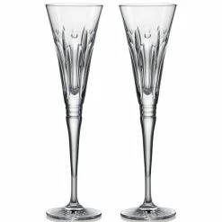 Best Pirce 🥰 Waterford Holiday Crystal Winter Wonders Clear Rose Flutes, Set Of 2 👍