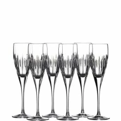 Cheapest 🔥 Waterford Crystal Ardan Mara Flutes, Set Of 6 ❤️