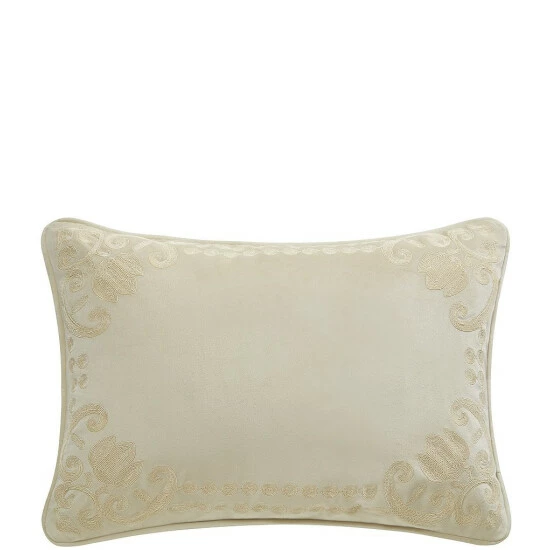 Outlet β Waterford Ruffino Collection Embroidered Velvet Breakfast Pillow Gold π